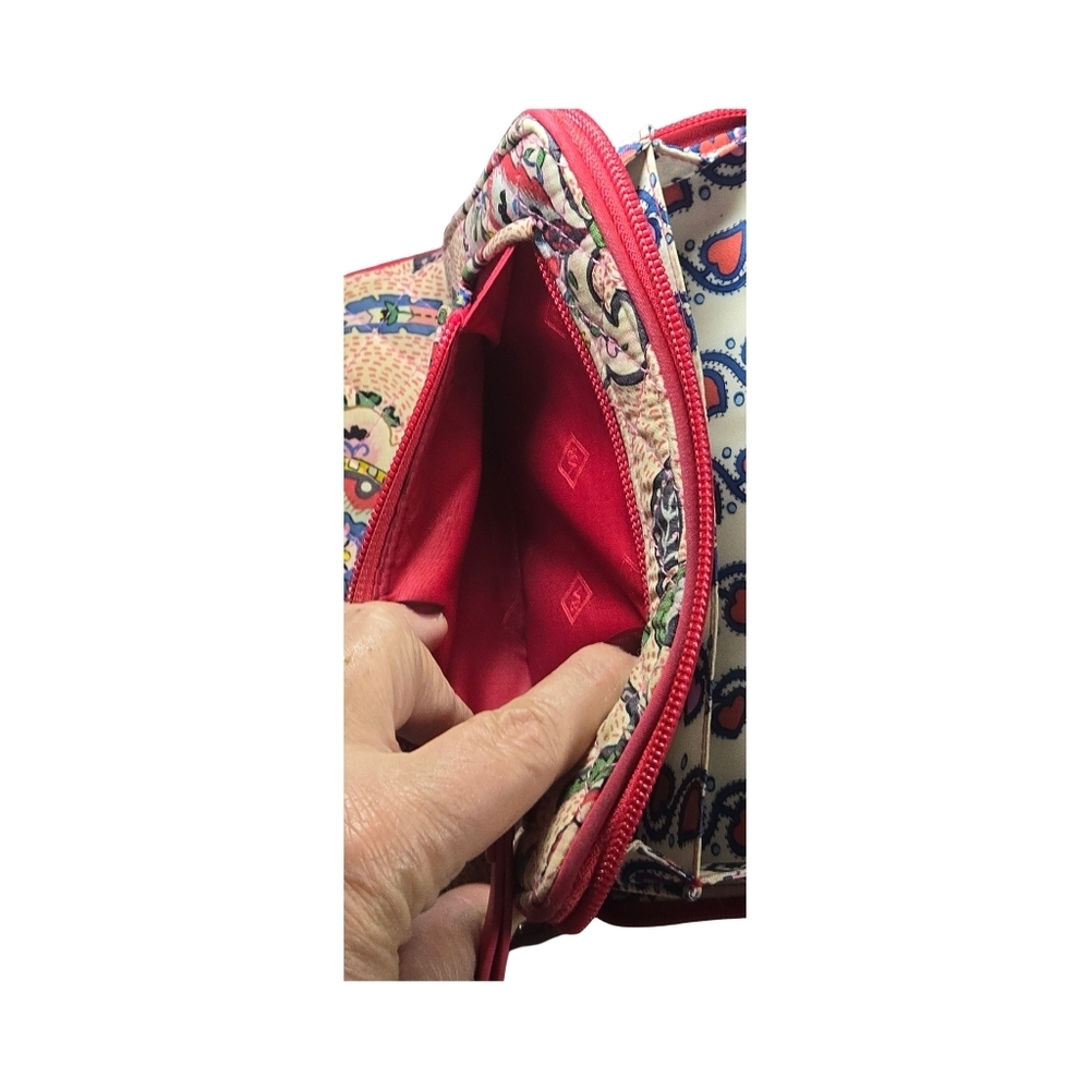 Vera Bradley Floral Patterned Wallet with Turn Lock - Picture 6 of 9